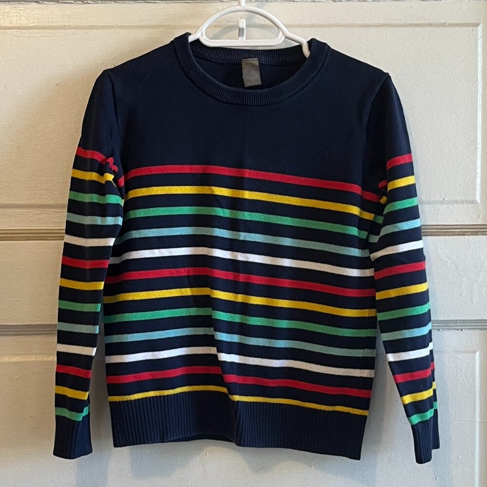 Primary Rainbow Stripe Sweater